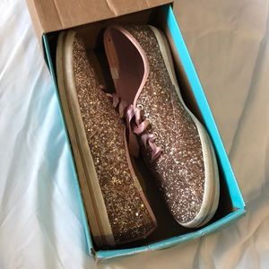 Rose Gold Glitter Kate Spade Keds
